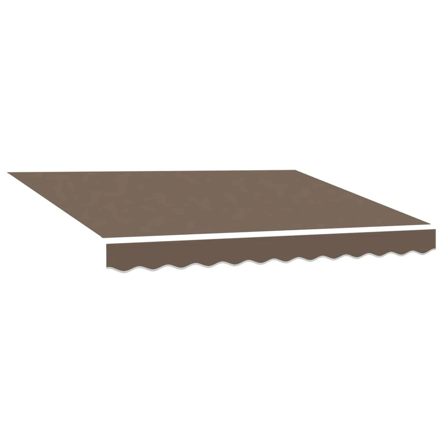 vidaXL Markisenersatzstoff aus Polyester in Taupe, Breite: 5 m, Tiefe: 3,5 m - Bild 2