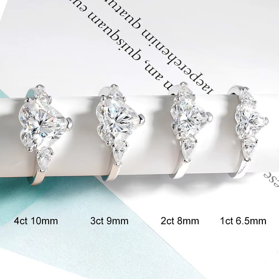 Feobur Verlobungsring 925 Silber, Diamant, Damen - Bild 3