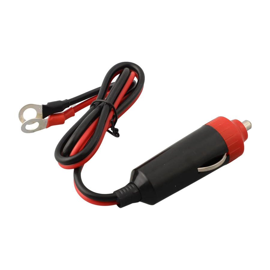 12V Auto Netzteil Inverter Kabel mit Zigarettenanzünder Stecker und Buchse in Schwarz, Länge: 50 cm - Bild 5