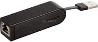 D-Link DUB-E100 Fast Ethernet LAN-Adapter USB 2.0 in Schwarz - Bild 1