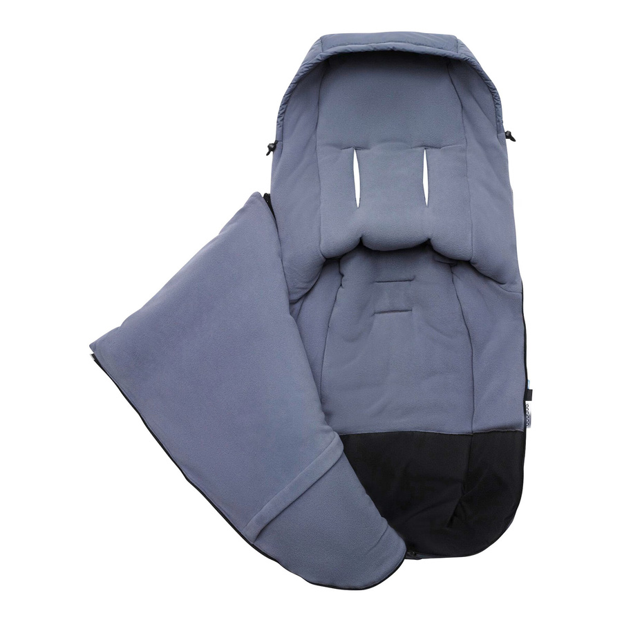 Bugaboo Performance Winterfußsack in Blau mit reflektierenden Details und Daunenfüllung - Bild 2