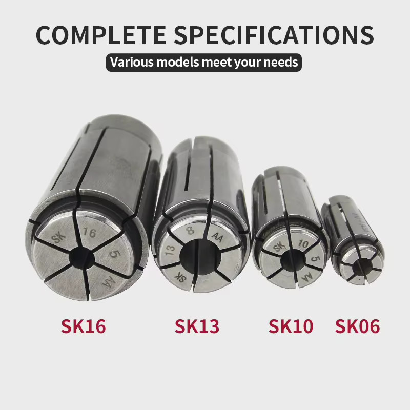 Hochpräzises SK-Spannzangenfutter SK06 SK10 SK13 SK16 GSK CNC-Werkzeughalter für BT NT HSK-Halterungen in Silber - Bild 2