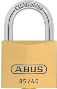 ABUS Vorhängeschloss aus Messing in Gold mit Schlüssel, Breite: 40 mm - Bild 1