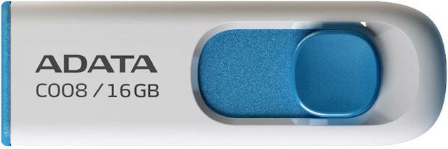 Adata USB-A Flash Drive C008, 16 GB, Weiß - Bild 1