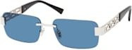 Versace VE 2298 Sonnenbrille, randlos, quadratisch, Metall, Herren, silver, blue - Bild 1