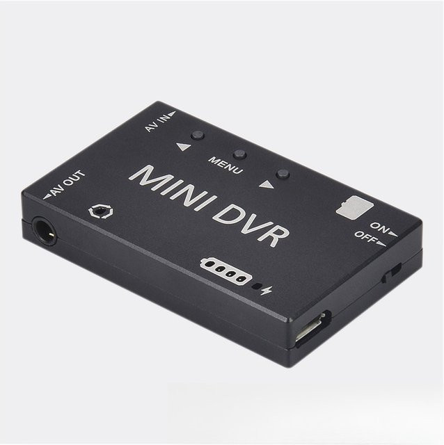 POMIACAM Mini FPV DVR Video Recorder für Drohnen und Boote, Schwarz - Bild 1