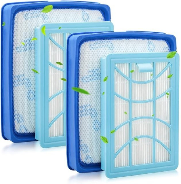 Philips Filter Set FC8003/01 und FC6042/01 in Blau für 7000 Series PowerPro Expert Staubsauger FC9745/09 FC9747/09 FC9729/09 sowie CP0616 CP0617 - Bild 1