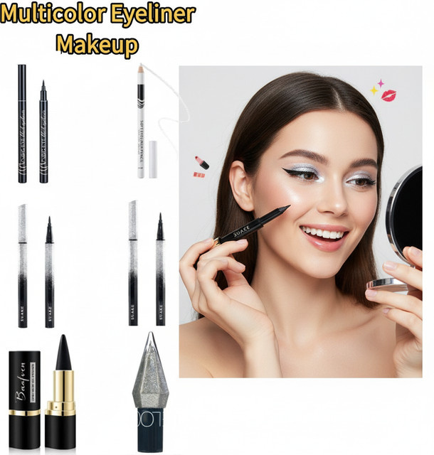 eelhoe Eyeliner, mehrfarbig, wasserdicht, Unisex - Bild 1