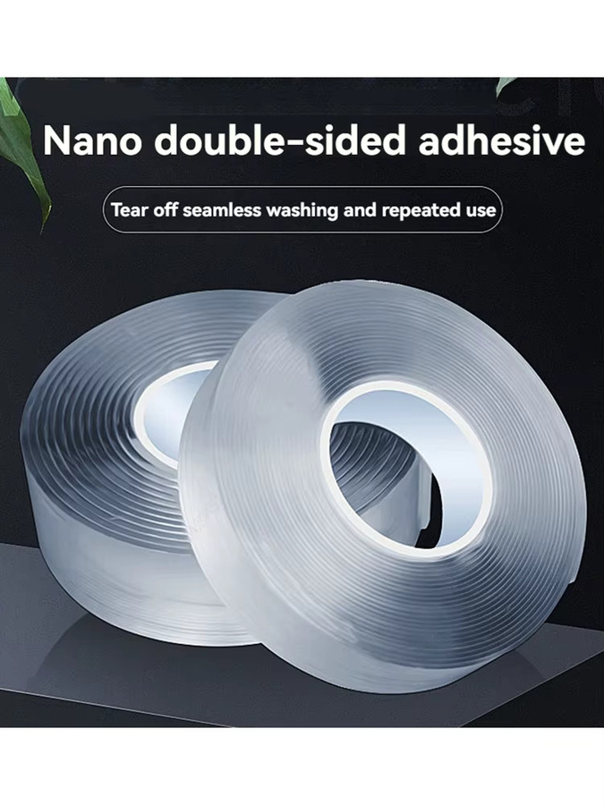 Haile Nano-Klebeband transparent, wasserfest und selbstklebend, doppelseitig, 30,0 cm - Bild 6