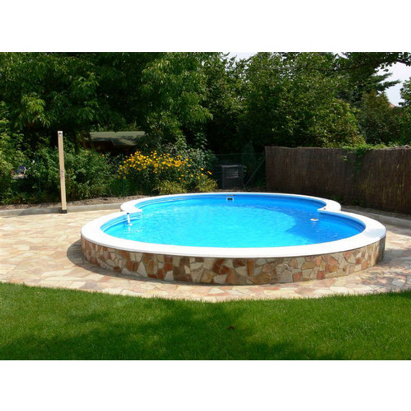 Sunfun Stahlwand-Pool-Set California in Blau mit Filter und Leiter zur teilweisen Einbauweise, B/T/H: 725 x 460 x 120 cm - Bild 2