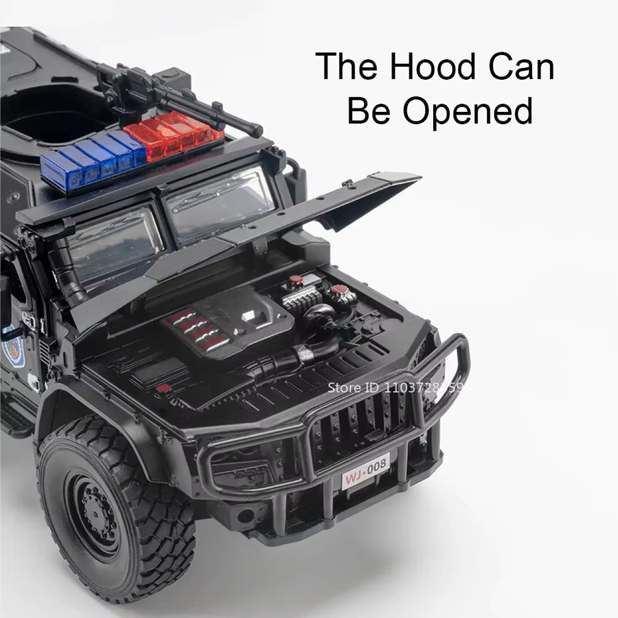 MAKEDA Sabertooth Gepanzertes Auto Modell, 1:32, Metall, mit Licht und Sound - Bild 3