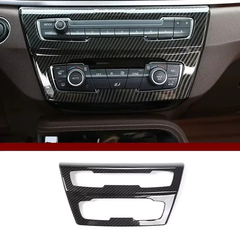 Zubehör für BMW X1 F48 und X2 F47 (2016-2021): Abdeckung für Mittelkonsole, Klimaanlage, Lautstärketaste und CD-Panel in Schwarz - Bild 4