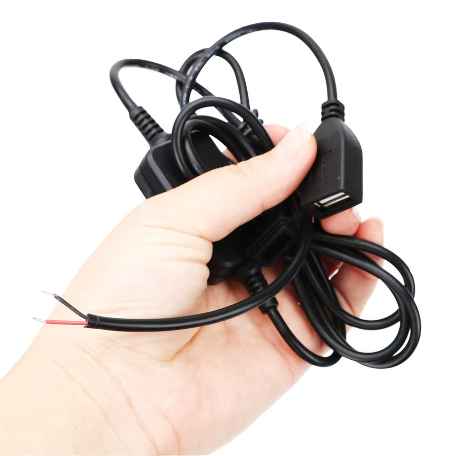 Motorrad USB Ladegerät mit USB-C Anschluss und DC 5V 2A Netzteil Adapter in Schwarz für Telefon und GPS - Bild 2