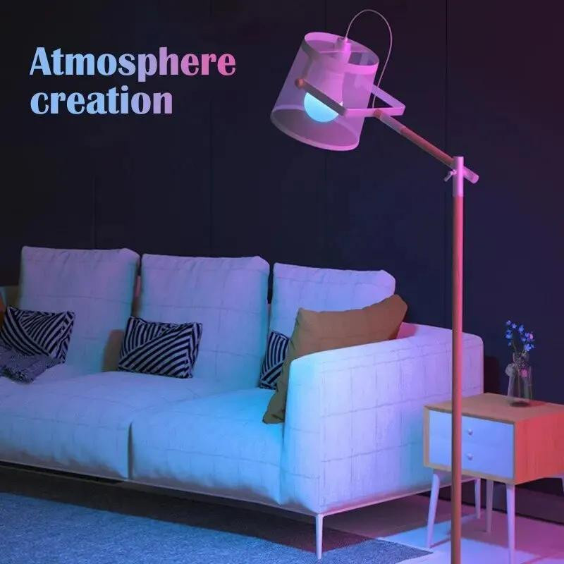 YJMP Super Lighting RGB LED Glühbirne E27 mit 24-Tasten-Fernbedienung, dimmbar, Mehrfarbig, 2er-Set - Bild 4