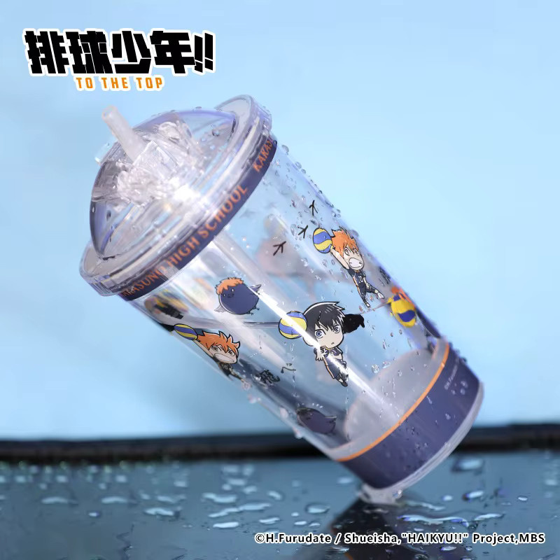 Haikyuu!! Shoyo Hinata Trinkbecher mit Stroh aus transparentem Kunststoff von XINGHEDONGMAN - Bild 2