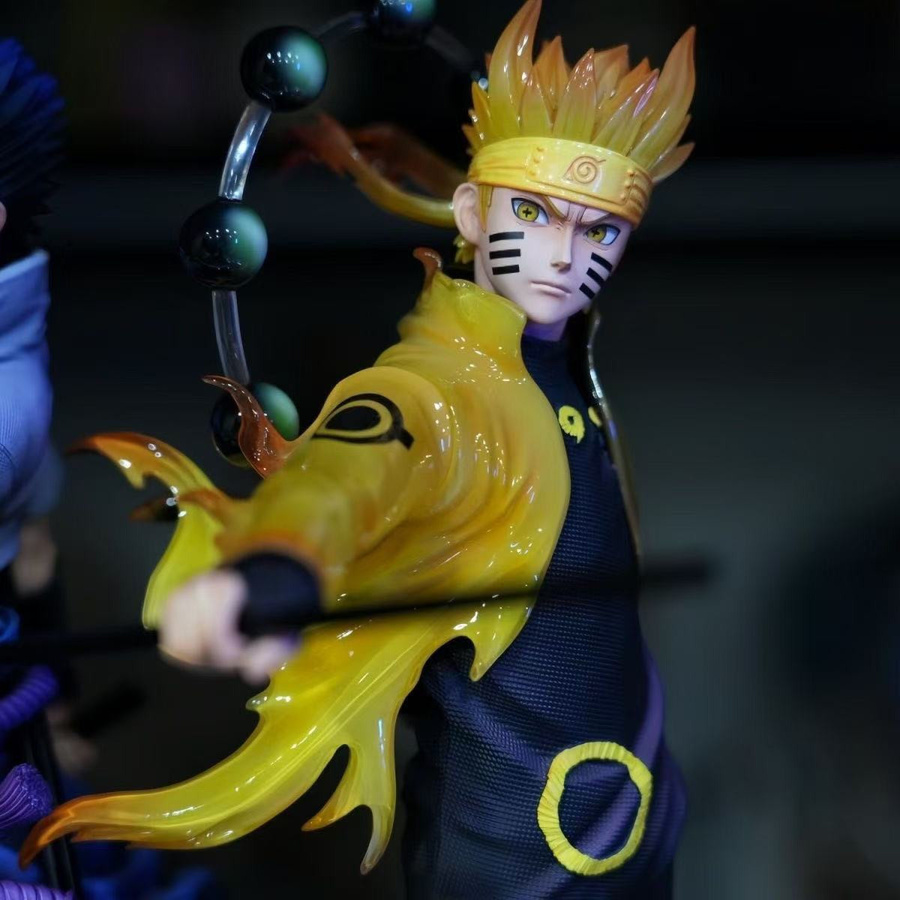 Yiran toy 1 Naruto Shippuden Naruto Uzumaki Uchiha Sasuke PVC Actionfigur - Bild 2