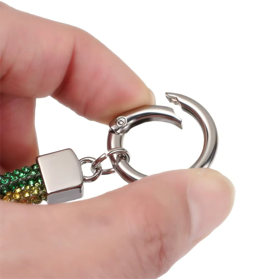 Glitzer Strass Telefon Lanyard mit Kristall-Design als Anti-Lost Handgelenkband für dein Smartphone oder Schlüsselbund, Länge: 24 cm, Farben: Weiß und Multicolour - Bild 3