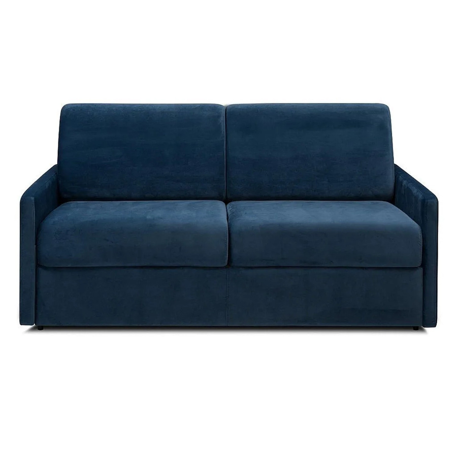 Vente-unique Schlafsofa Calife in Marineblau aus Samt mit einer Breite von 170 cm - Bild 2