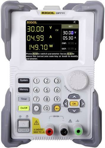Rigol DP711 Labornetzgerät mit 150W, einstellbar 0-30V und 0-5A, RS-232 fernsteuerbar und programmierbar, 1 Ausgang, Weiß - Bild 1