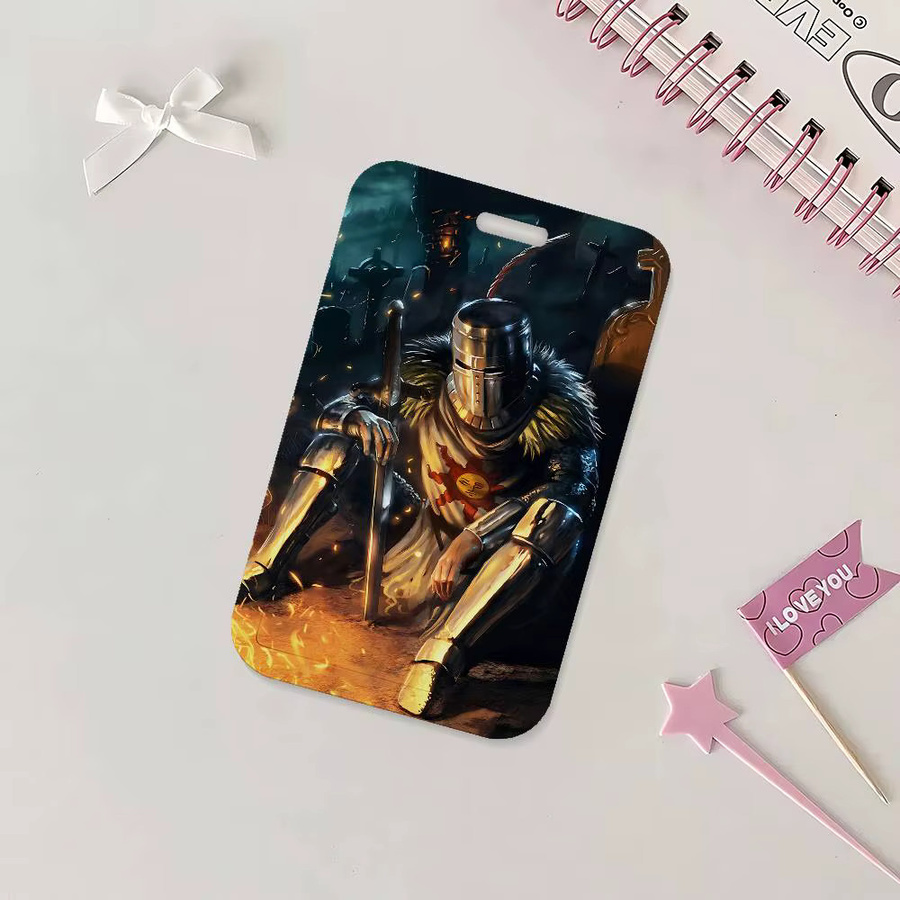 Game D-DARK S-SOULS Ausweishalter mit Umhängeband in Multicolour für Büro und Schule - Bild 6