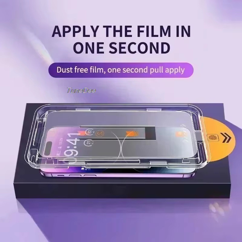 Staubfreie HD Displayschutzfolie für Apple iPhone Modelle in Transparent - Bild 2