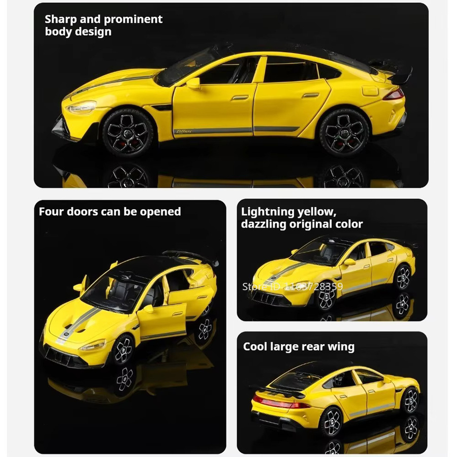 RMZ city New Energy SU7 ONE Automodell, 1:32, Legierung, mit Licht und Sound - Bild 3