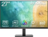 Koorui E2711F LED-Monitor mit 27 Zoll Full HD IPS Display in Schwarz - Bild 1