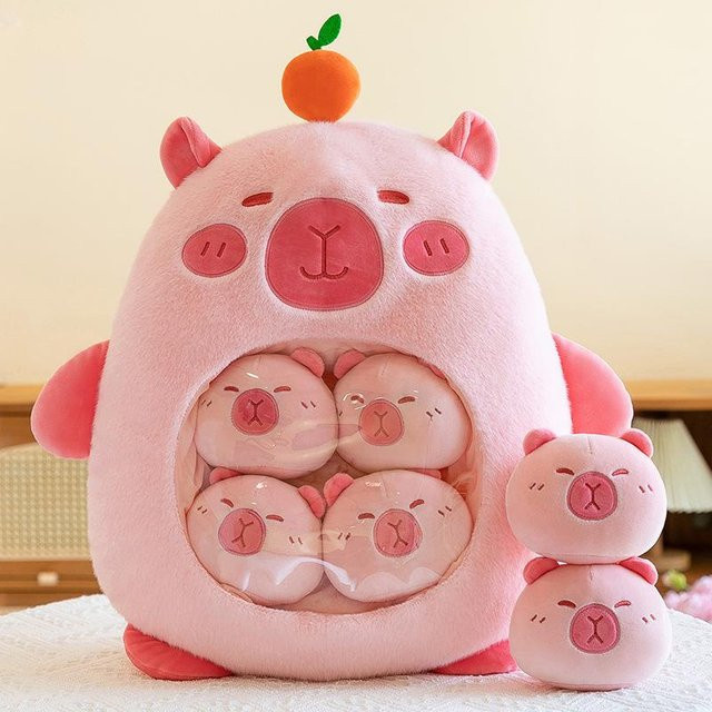 YIRAN ring Snack Tasche Kissen Puppe Plüsch Spielzeug, 45cm - Bild 1