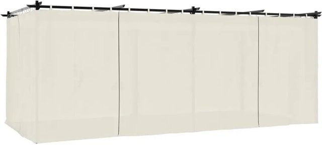 vidaXL Pavillon mit Vorhängen und Fenstern aus Stahl und Polyester in Beige oder Anthrazit B x T: 6 x 3 m - Bild 1