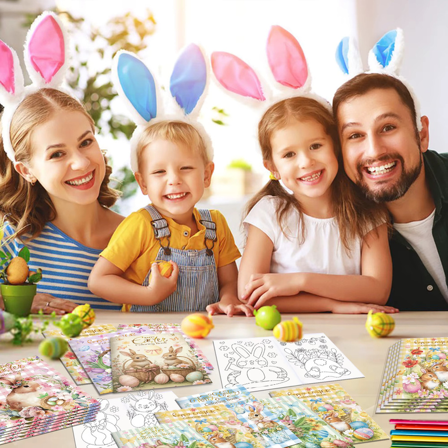 DIY Osterhasen-Ei-Malbuch für Kinder mit Graffiti-Motiven, Mehrfarbig - Bild 2