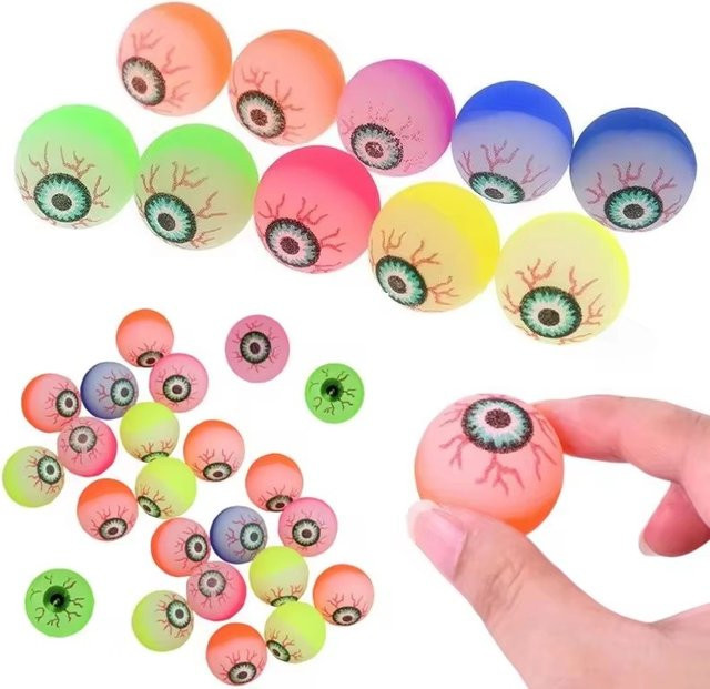 Meade Hüpfbälle, Halloween, Gummi, Bunt / Mehrfarbig, 6/12-teiliges Set - Bild 1