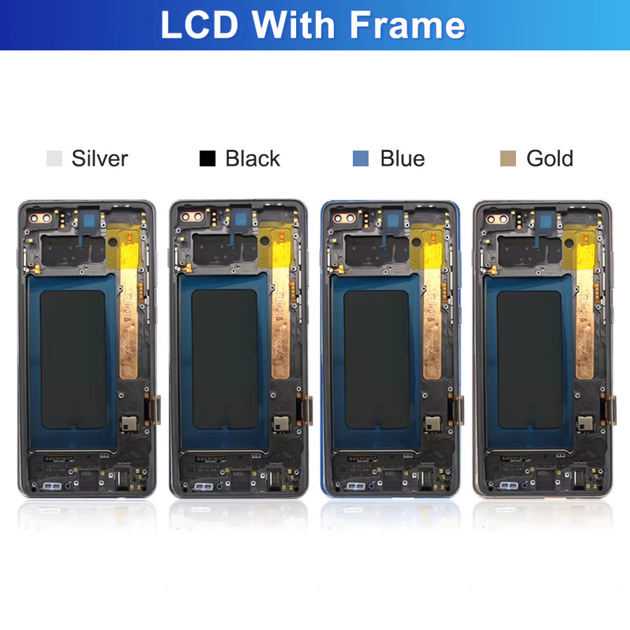 Samsung Galaxy S10 Plus LCD-Display mit Touchscreen-Digitizer-Einheit in Silber für Modelle G973F und G975F - Bild 3