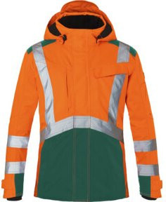 Kübler Hardshelljacke REFLECTIQ PSA 2 in Warnorange/Moosgrün Größe L - Bild 1
