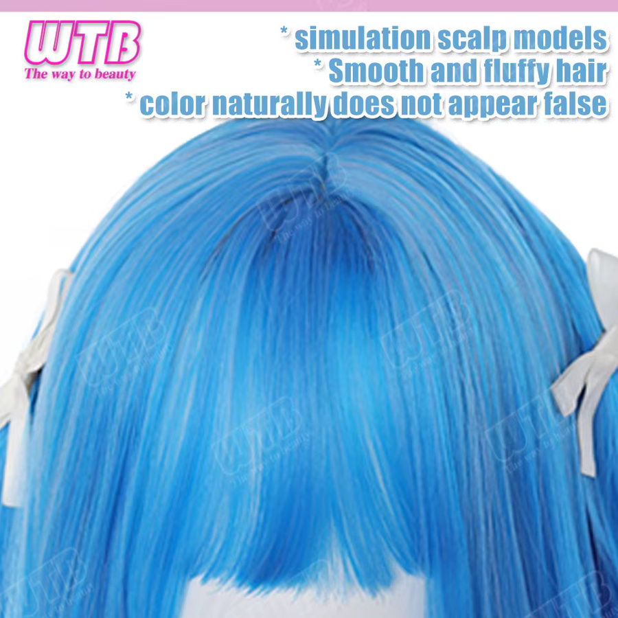 WTB Lolita Perücke mit Pony, Blau, Damen - Bild 2