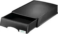 Leitz Briefablage Plus aus Kunststoff, Schwarz, B: 37,6 cm, T: 25,5 cm, H: 7,0 cm - Bild 1