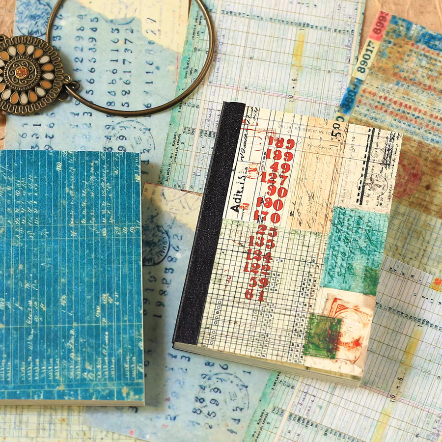 Journamm Vintage Scrapbook-Papier mit 48 Blättern und bunten DIY-Aufklebern für Tagebücher und Planer - Bild 2