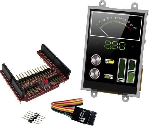 4D Systems uLCD-32PTU-AR Entwicklungsboard in Schwarz - Bild 1