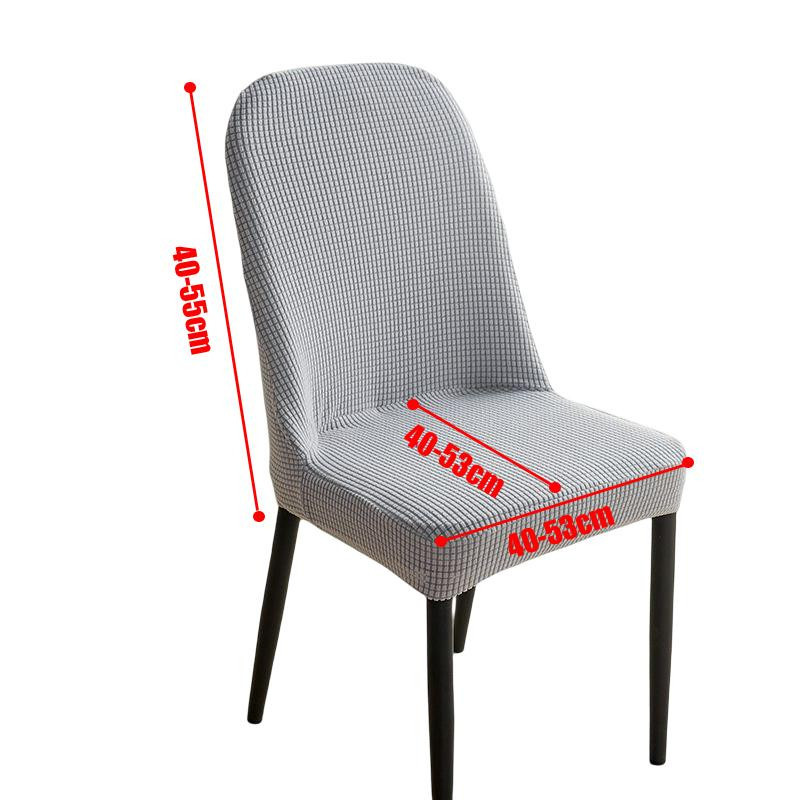 S-EMIGA Jacquard Stuhlbezüge aus dickem Plüsch für Esszimmerstühle, waschbar - Bild 4