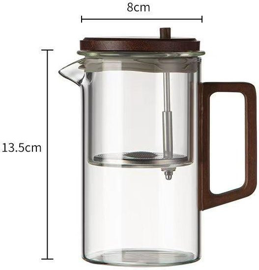 Magnetische Schwebende Teekanne mit Infuser aus Vollglas in Weiß und Transparent von Yiran toy 1 - Bild 1