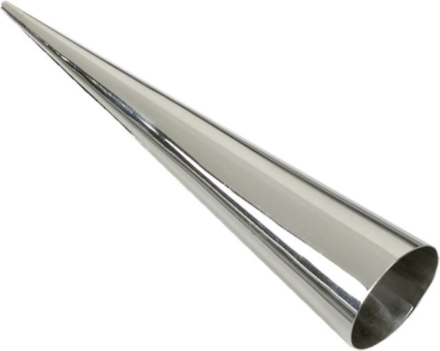 Schneider Schillerlockenform und Hörnchenbackform aus Edelstahl in Silber, Länge: 9 cm, Durchmesser: 2,5 cm - Bild 1