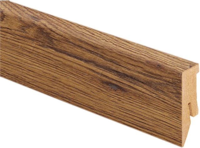 Kaindl Sockelleiste Eiche Saloon Ellsworth braun mit Kabelkanal aus MDF, Höhe: 5 cm - Bild 1