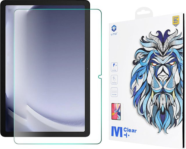 Lito Classic Displayschutzfolie aus gehärtetem Glas für Samsung Galaxy Tab A11+ und Tab A9+, Full Glue, 2.5D, transparent - Bild 1