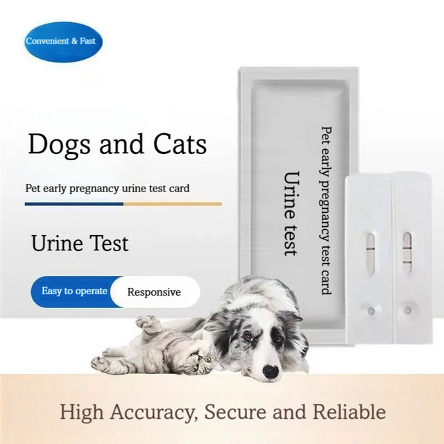 YEGBONG Schwangerschaftstest für Haustiere, Urin-Testkarte für Hunde und Katzen, Weiß - Bild 1