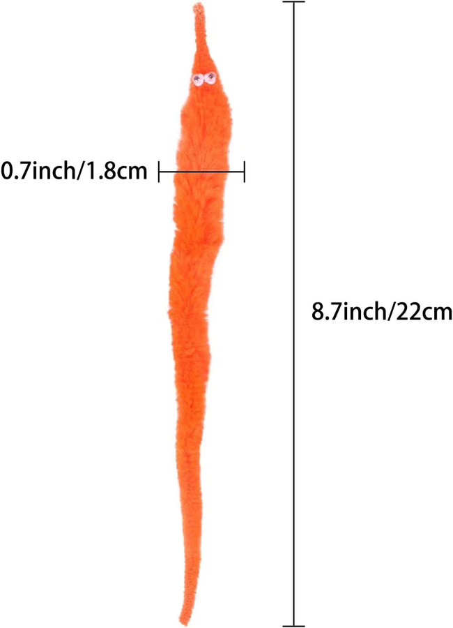 Meade Wurm-Zauberspielzeug, Streifen-Requisiten, Plüsch / Textil, Bunt / Mehrfarbig - Bild 2