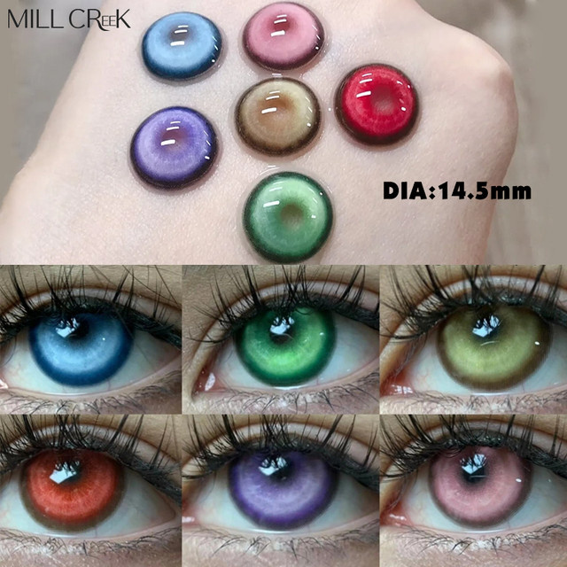 MILL CREEK Kontaktlinsen, grün, 2 Stück, Unisex - Bild 1