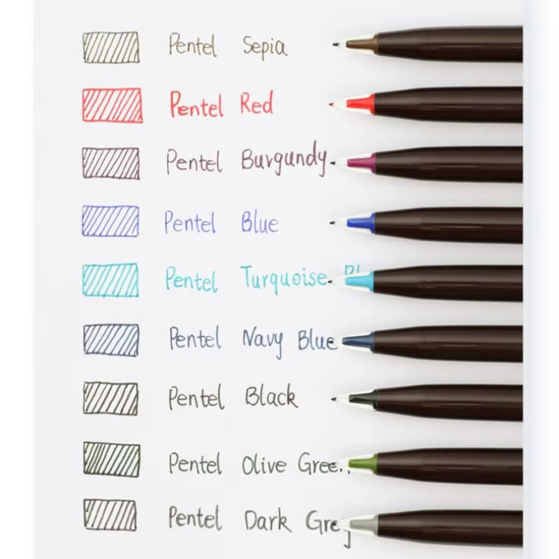 Pentel Arts Stylo Skizze Fineliner für Manga und Architektur in Schwarz JM20 - Bild 2