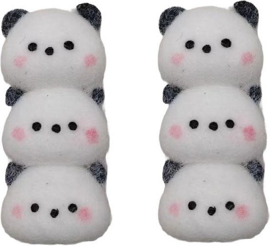 BC Pet Supplies Panda Plüsch Squishy, 3-teiliges Set, Weiß, Bunt - Bild 1