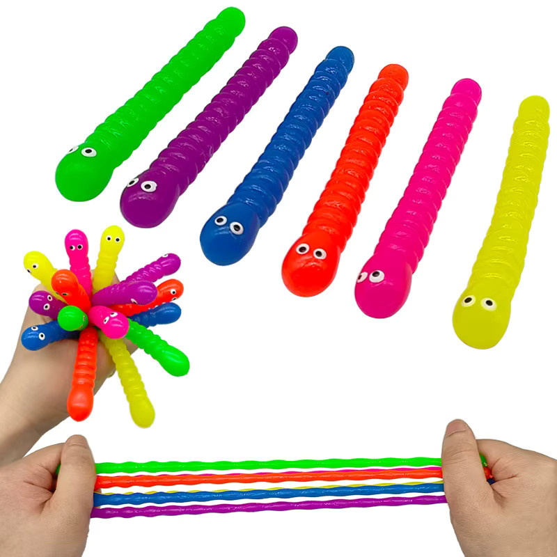 soulbao Bunte Weichhaarige Raupen-Spielzeuge, 12-teiliges Set, Bunt / Mehrfarbig - Bild 3