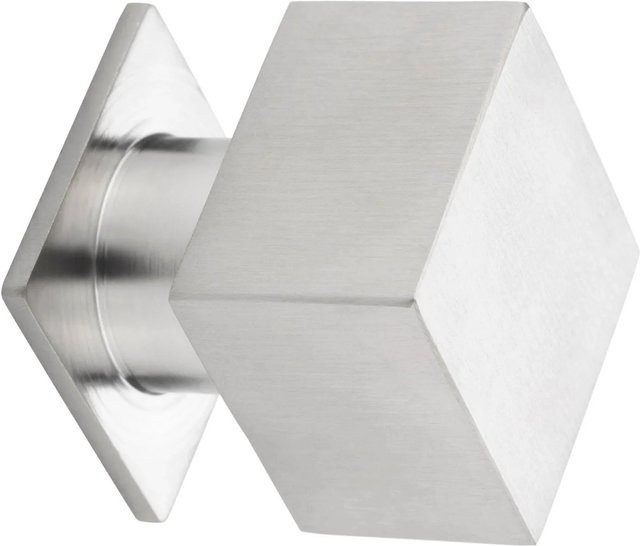 SO-TECH Möbelknopf NEWCASTLE aus Edelstahl gebürstet in Silber, B/T/H: 2,5 x 2,5 x 3,2 cm - Bild 1