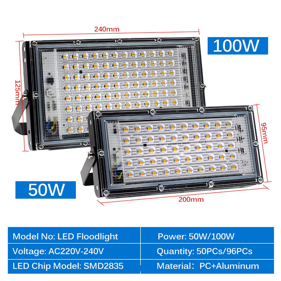 GRAXGROW Außenwandleuchte für Hof und Garten mit RGB und Fernbedienung, IP65 wasserdicht, Weiß und Warmes Licht, 100W - Bild 3